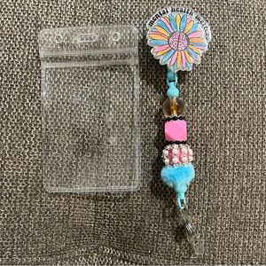 Mental Health Matters Beaded Badge Reel
